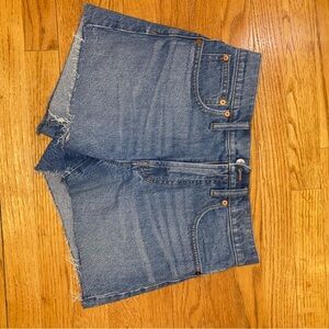 Madewell Light Blue Jean Shorts
